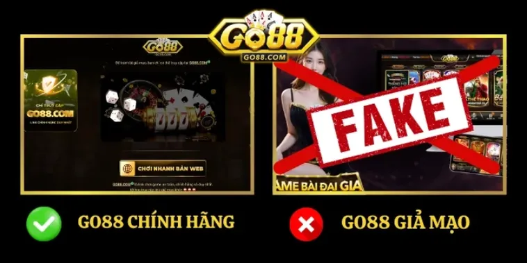 Cách Nhận Biết Nhà Cái Go88 Chính Thức Tránh Bẫy Lừa Đảo 2 Logo thật của Go88.com dễ nhận diện, còn logo giả Go88.com thường nhìn amateur và không đồng bộ.